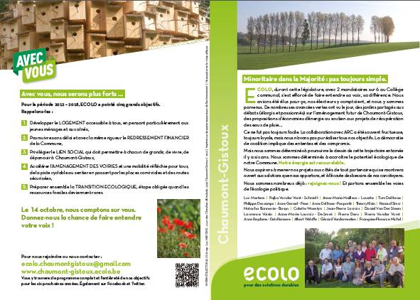 Elections communales 2012 – Tract 2